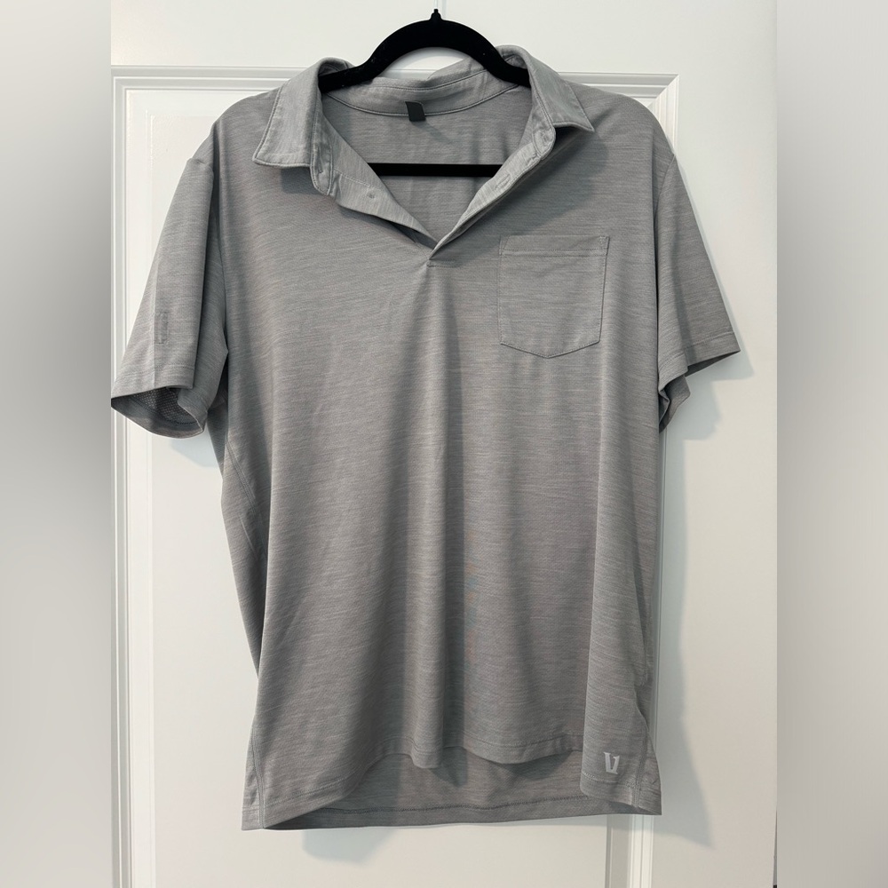 Vuori Gray Men's Polo Shirt
